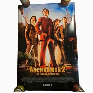 Anchorman 2: The Legend Continues 2013 Movie Poster 27x40 Will Ferrell D/S